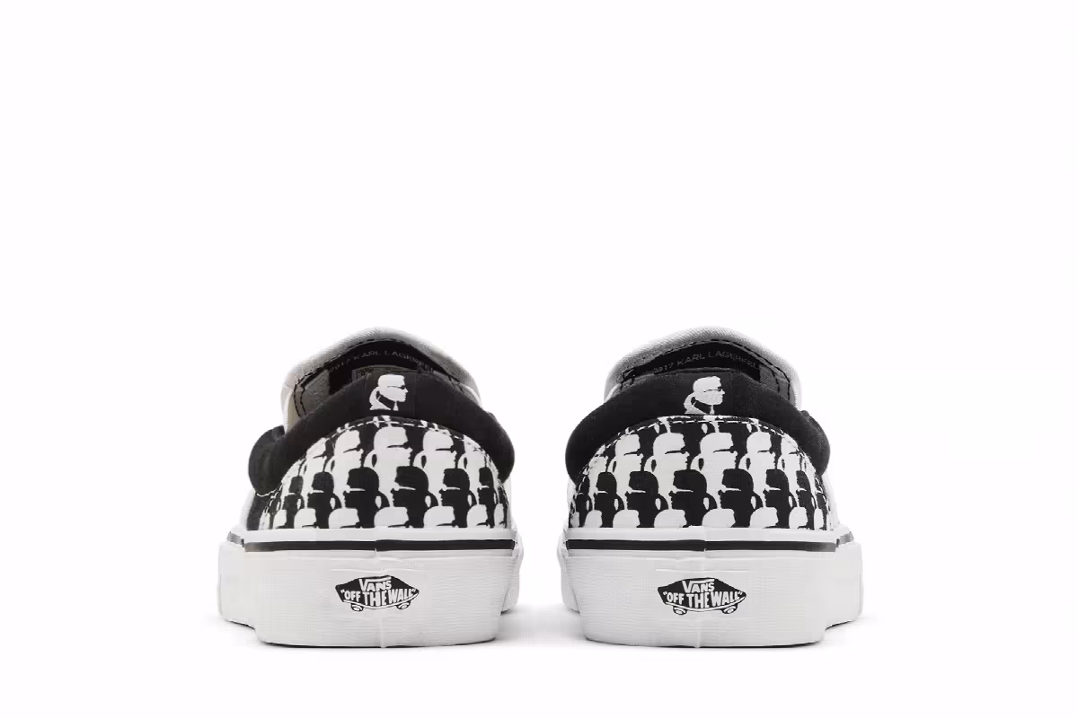 Karl Lagerfeld x Vans Classic Slip-On True White, view 7
