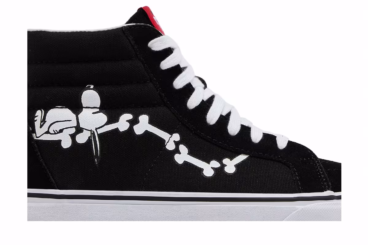Peanuts x Vans SK8-Hi Reissue Snoopy Bones, view 3