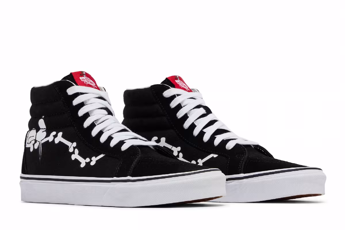 Peanuts x Vans SK8-Hi Reissue Snoopy Bones, view 9