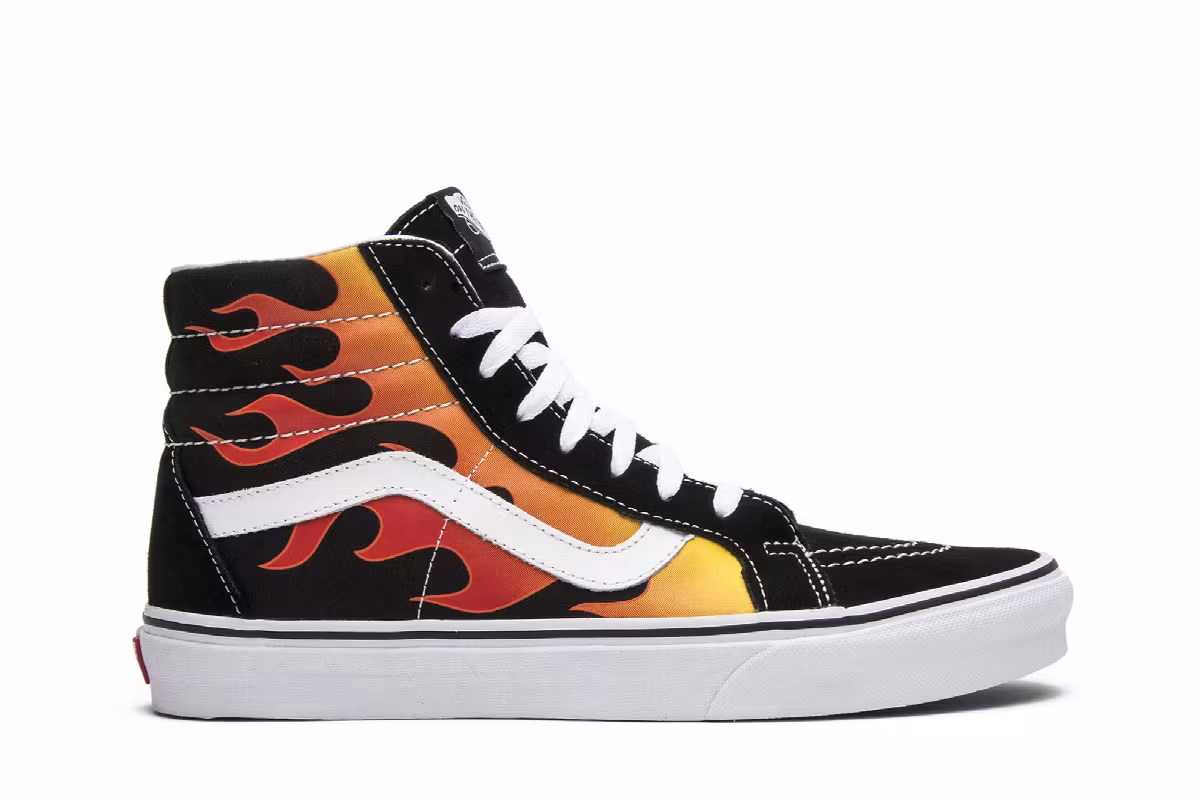 Vans Sk8-Hi Reissue Flames, view 2