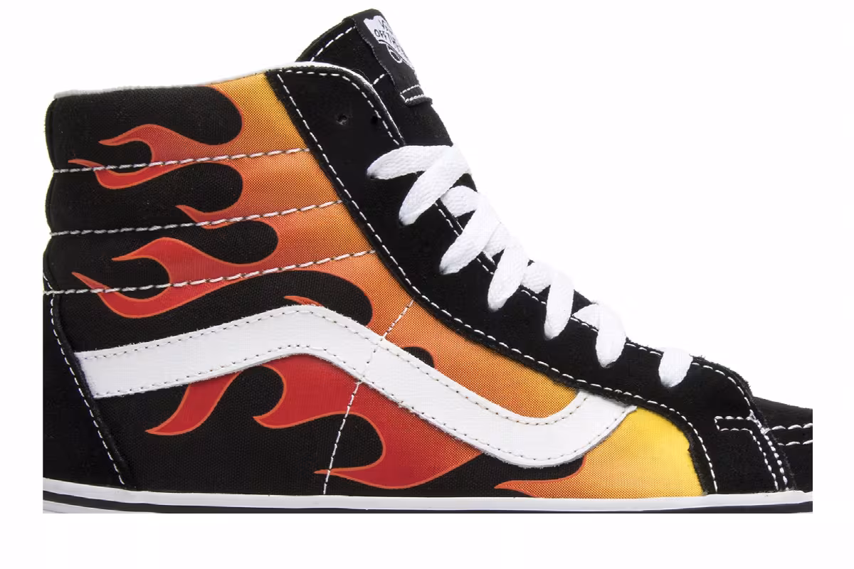 Vans Sk8-Hi Reissue Flames, view 3