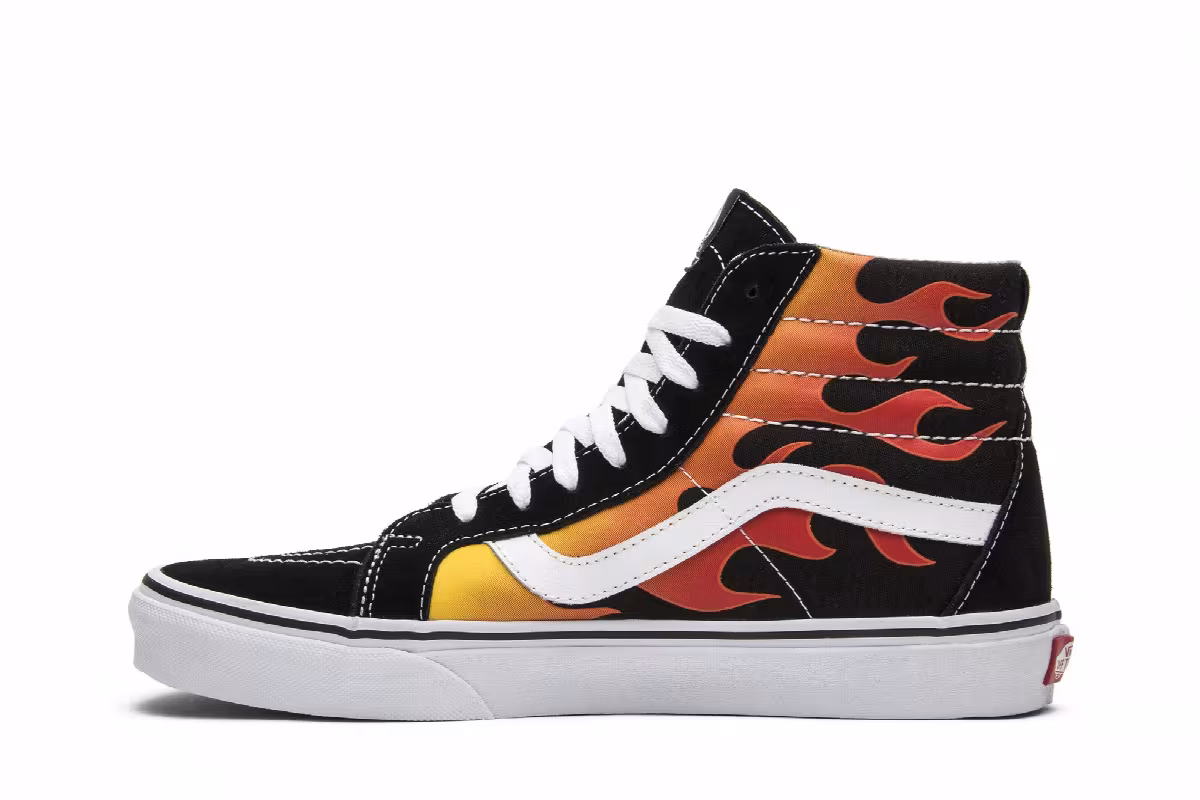 Vans Sk8-Hi Reissue Flames, view 4