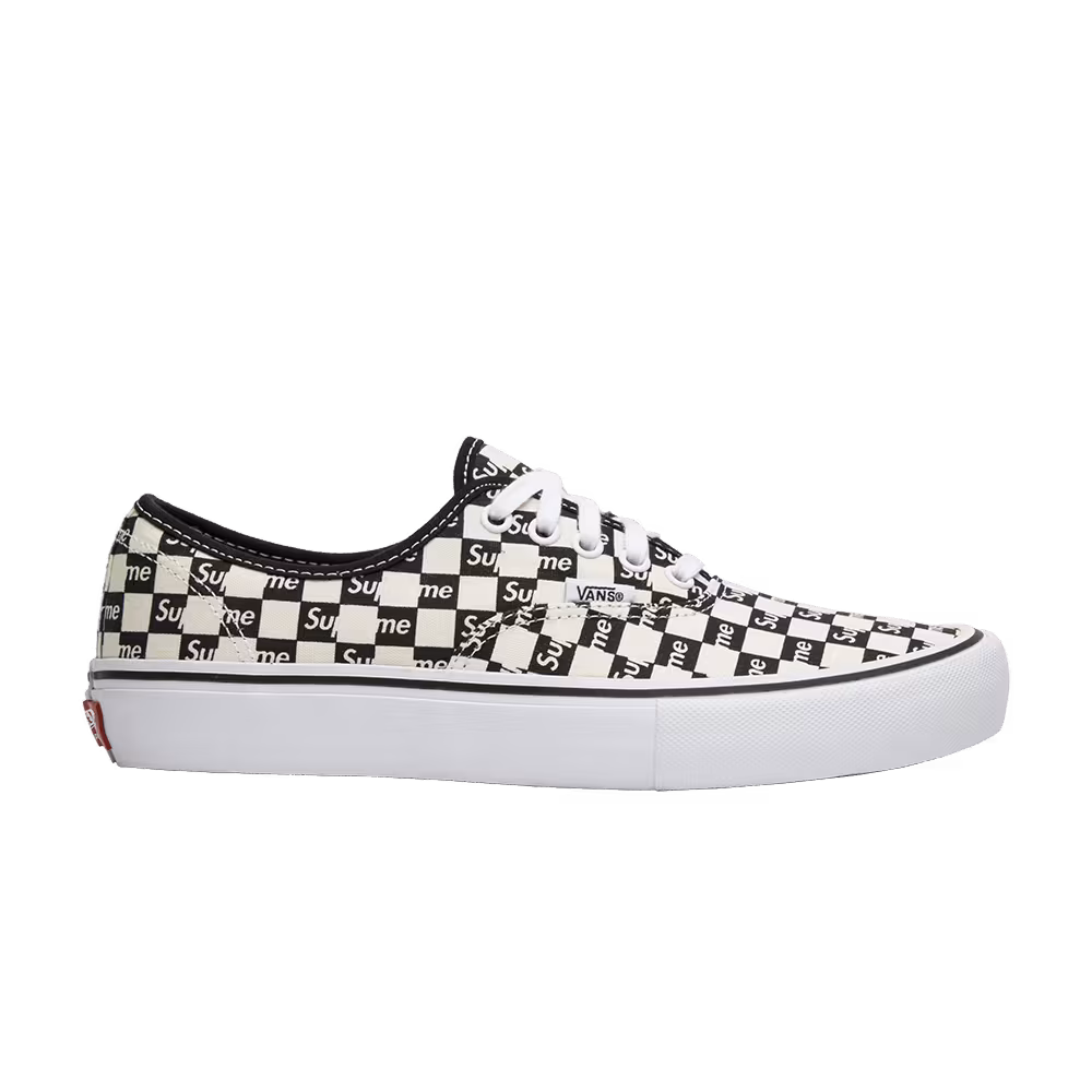 Vans Supreme x Authentic Pro Checkered Black
