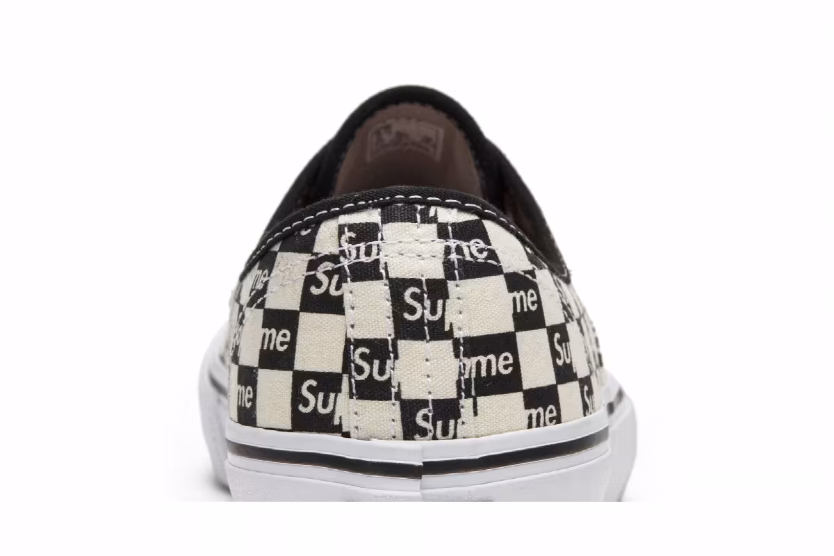 Vans Supreme x Authentic Pro Checkered Black, view 8