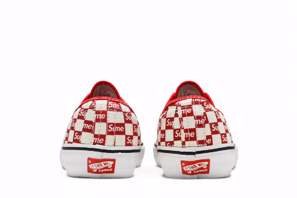 Supreme x Vans Authentic Pro Checkered Red, view 7