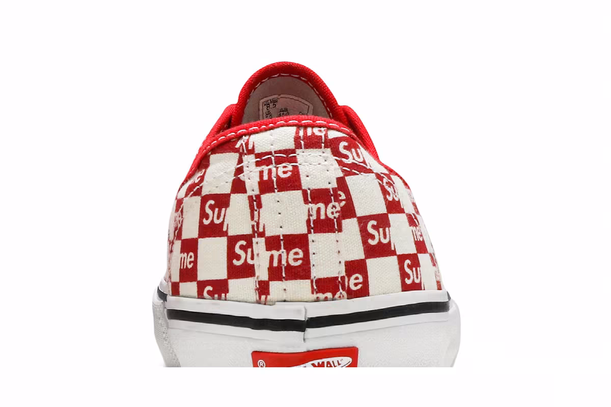 Supreme x Vans Authentic Pro Checkered Red, view 8