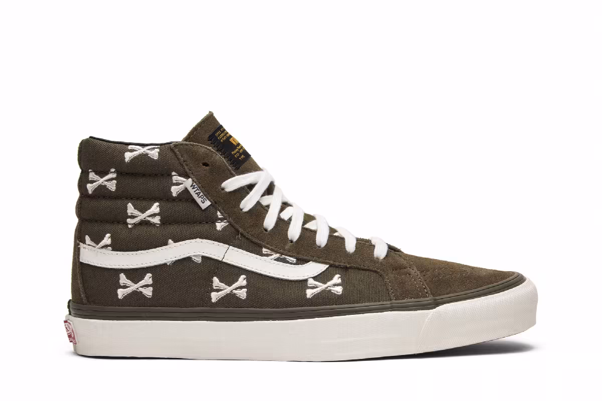 Vans WTAPS x OG Sk8-Hi LX Bones, view 2