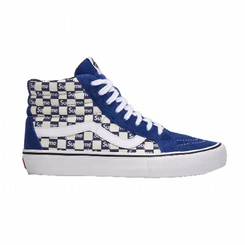 Supreme x Vans Sk8-Hi Pro 'Checkered Blue'