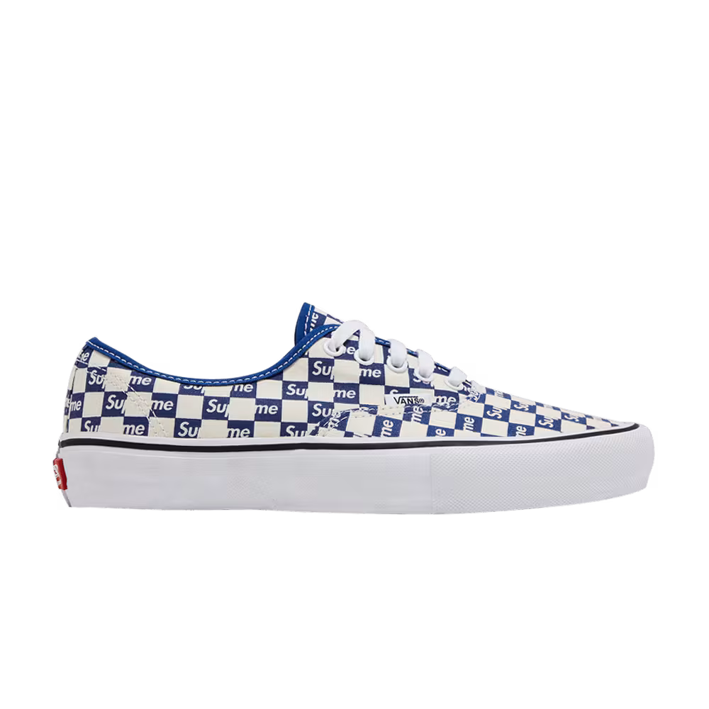 Supreme x Vans Authentic Pro Checkered Blue