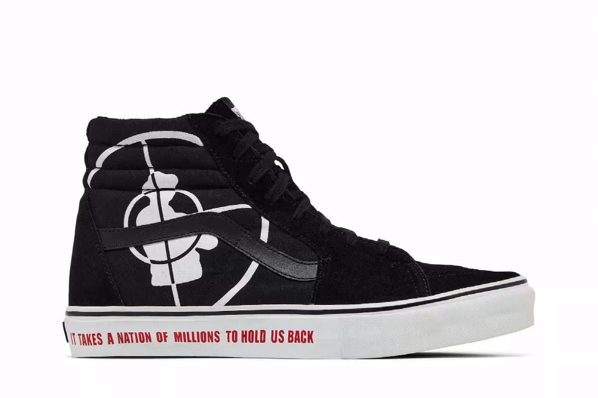 Supreme x Vans Sk8-Hi Sl Public Enemy, view 2