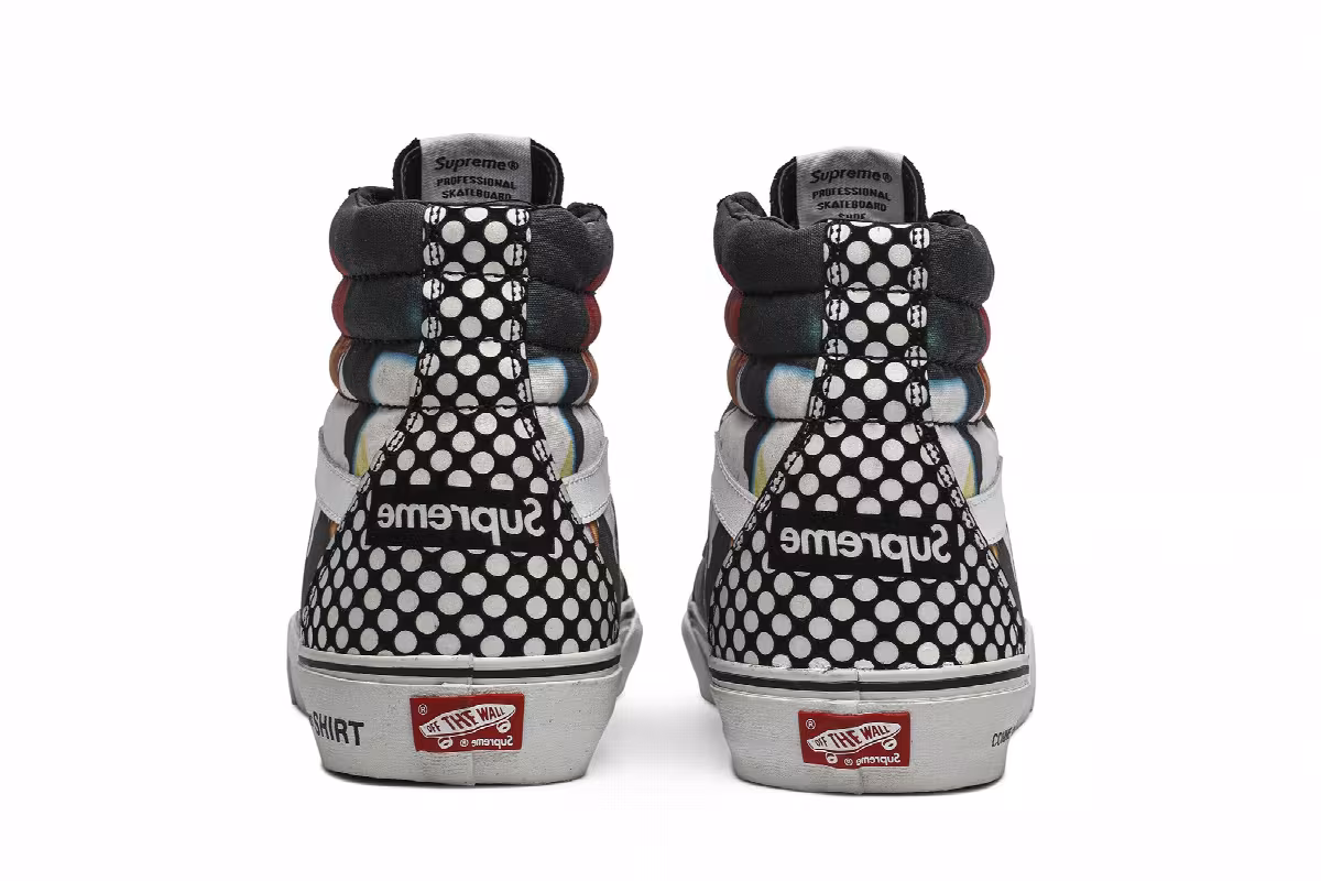 Supreme x Comme des Garçons x Vans SK8-Hi Reissue Harold Hunter, view 7