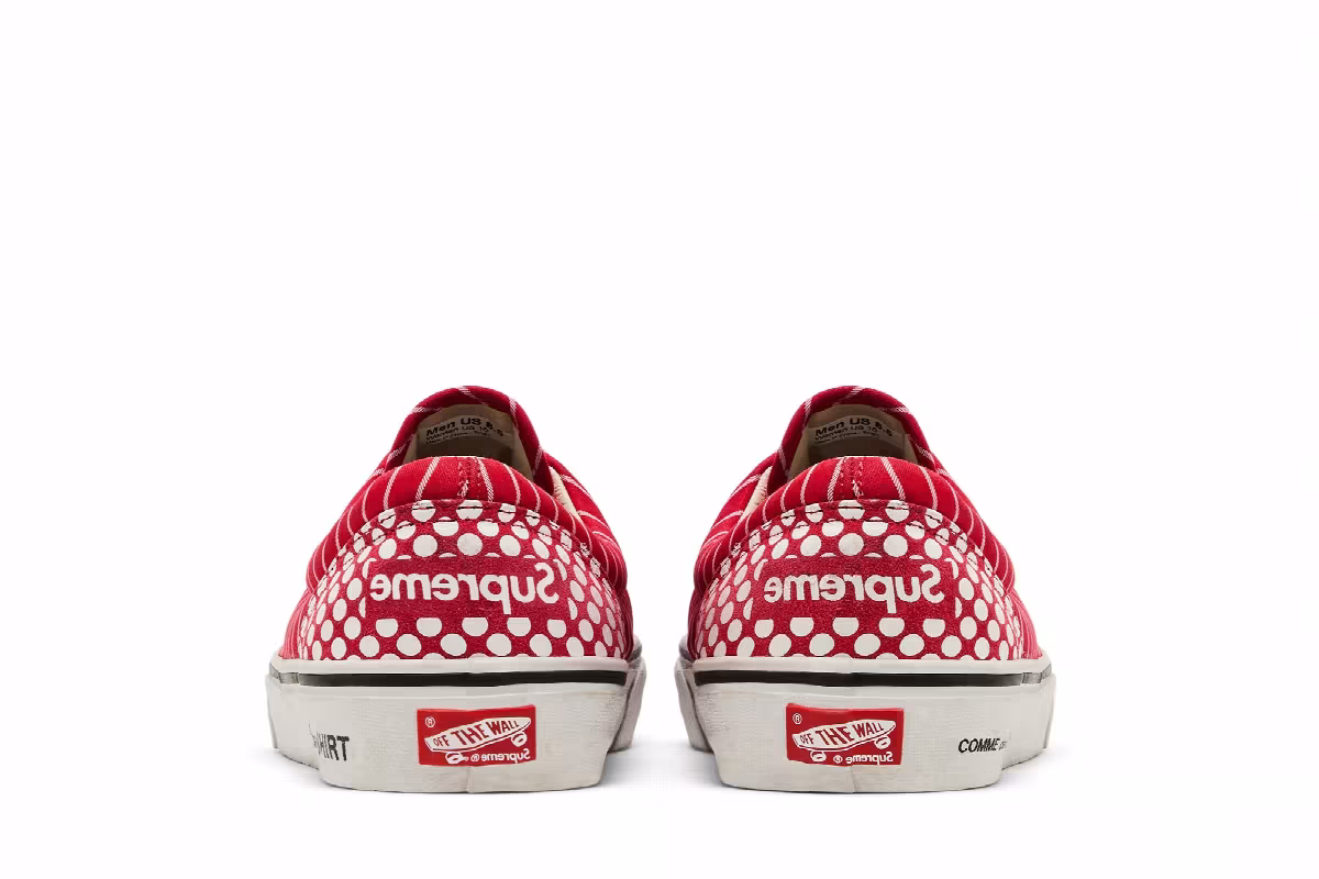 Comme des Garçons x Supreme x Vans Era Pinstripe, view 7