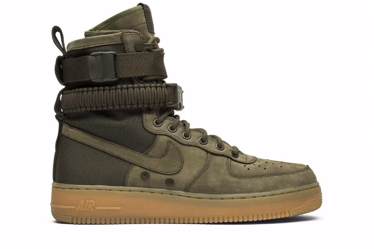 Nike SF Air Force 1 Faded Olive, view 2