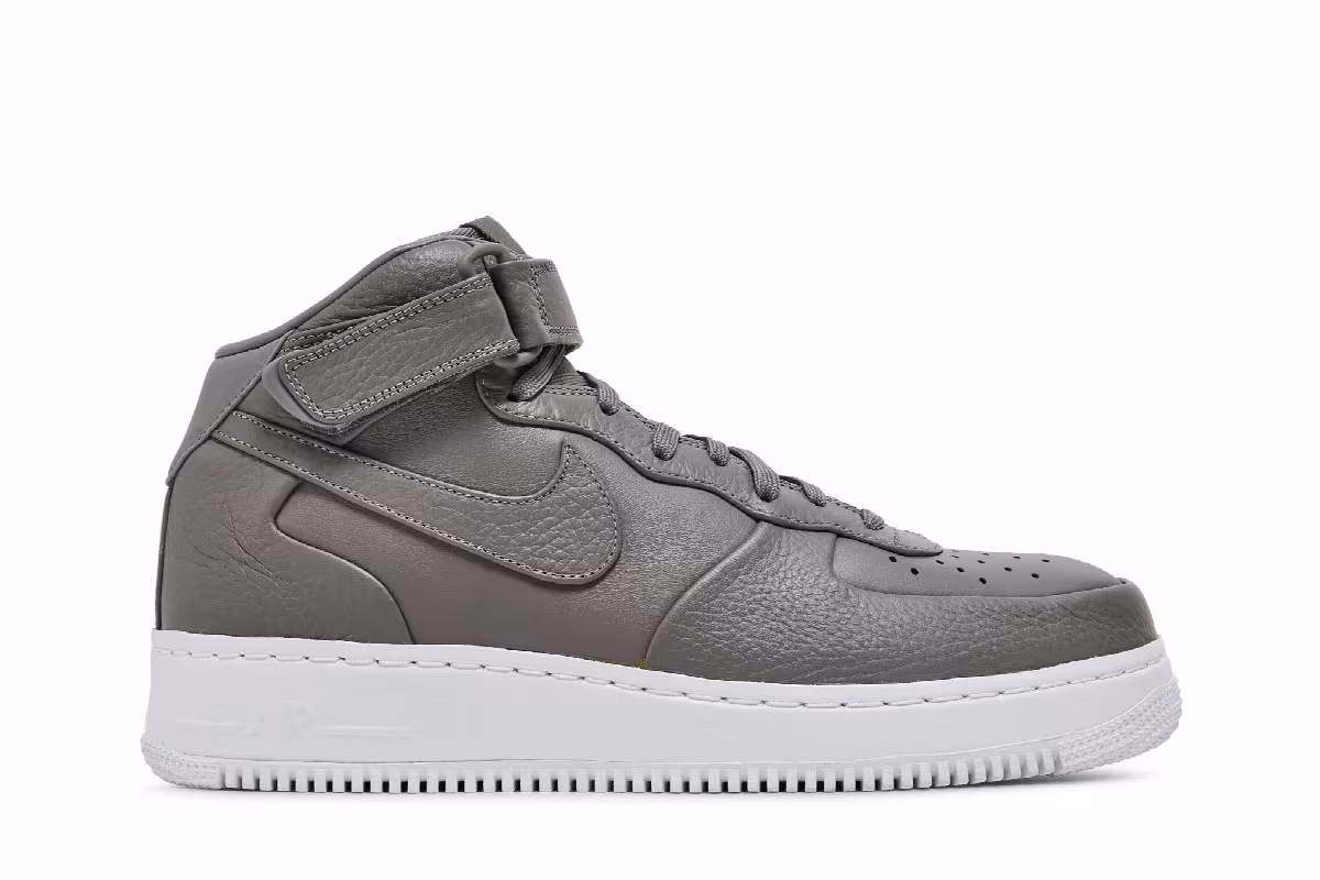 NikeLab Air Force 1 Mid Light Charcoal, view 2