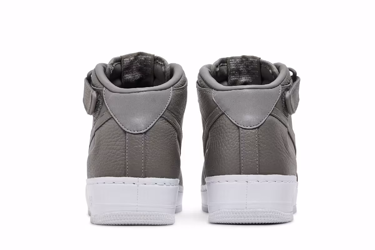 NikeLab Air Force 1 Mid Light Charcoal, view 7