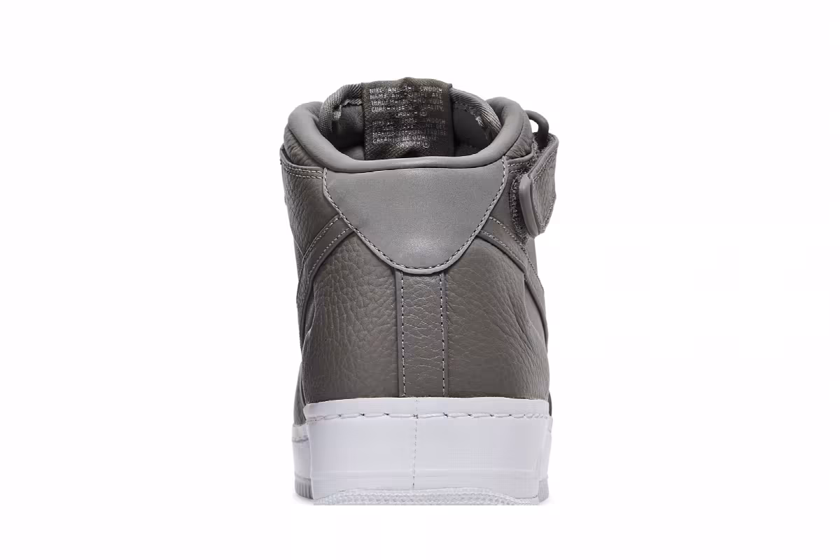 NikeLab Air Force 1 Mid Light Charcoal, view 8