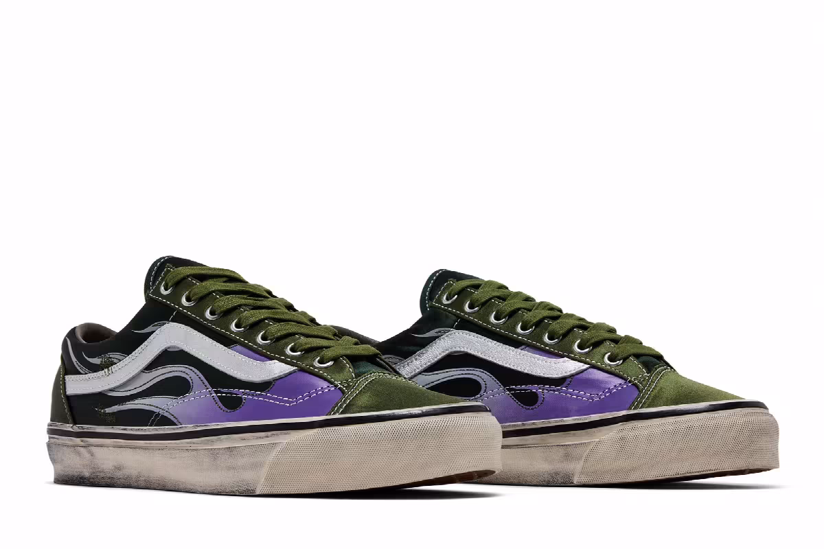 Vans Old Skool 36 LX Archive Flame Green, view 9