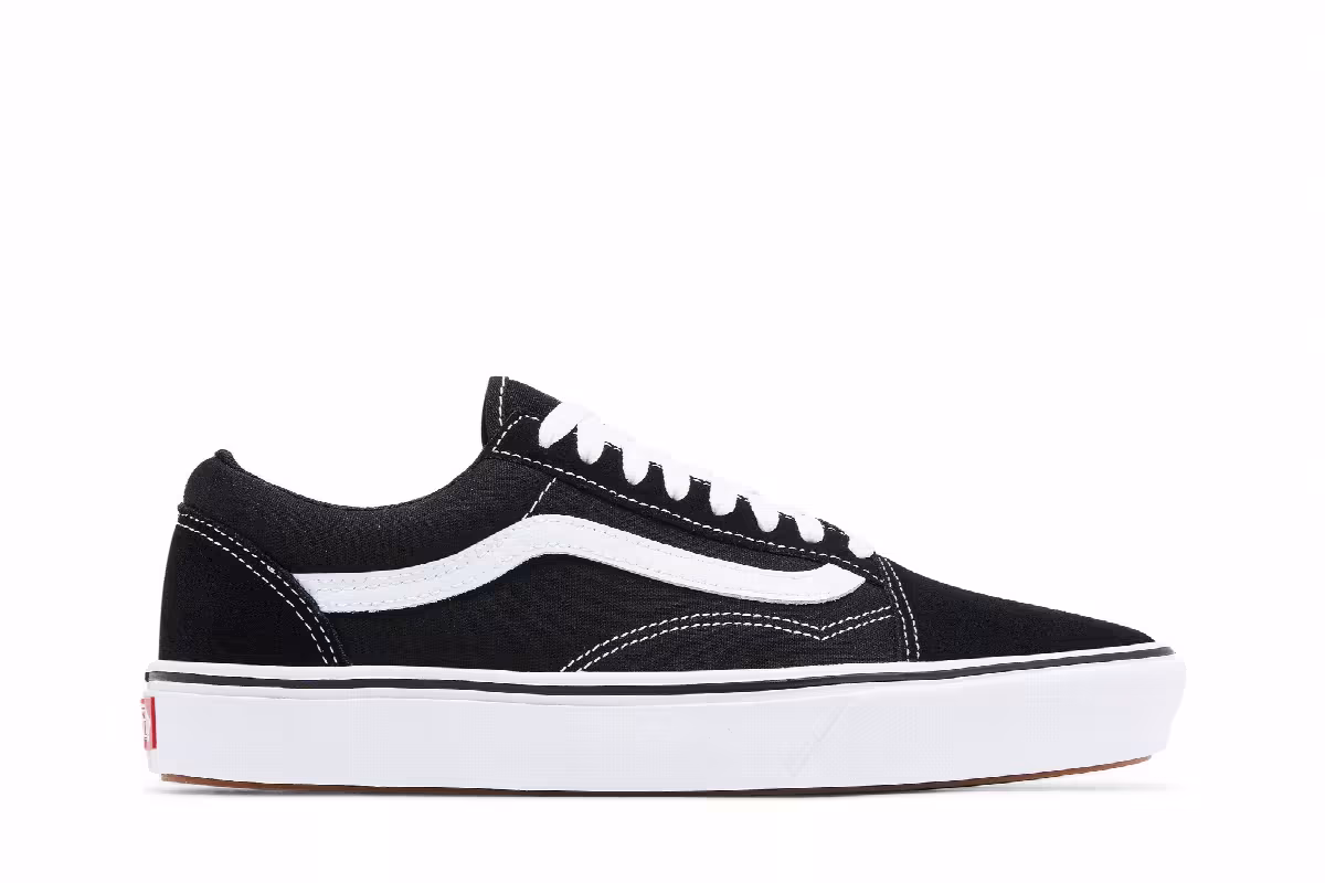 Vans Old Skool Comfy Cush Black White, view 2