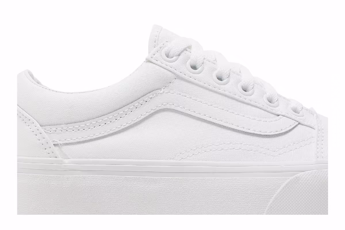 Vans Old Skool Platform True White, view 3