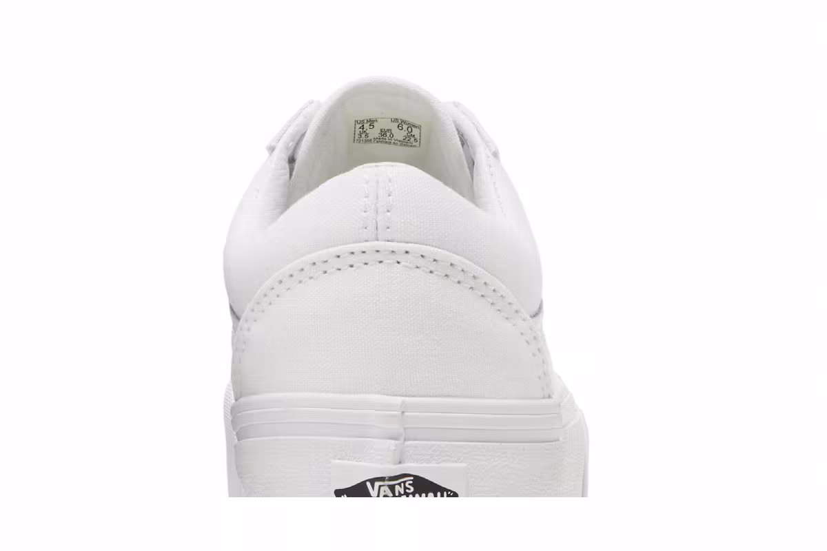 Vans Old Skool Platform True White, view 8