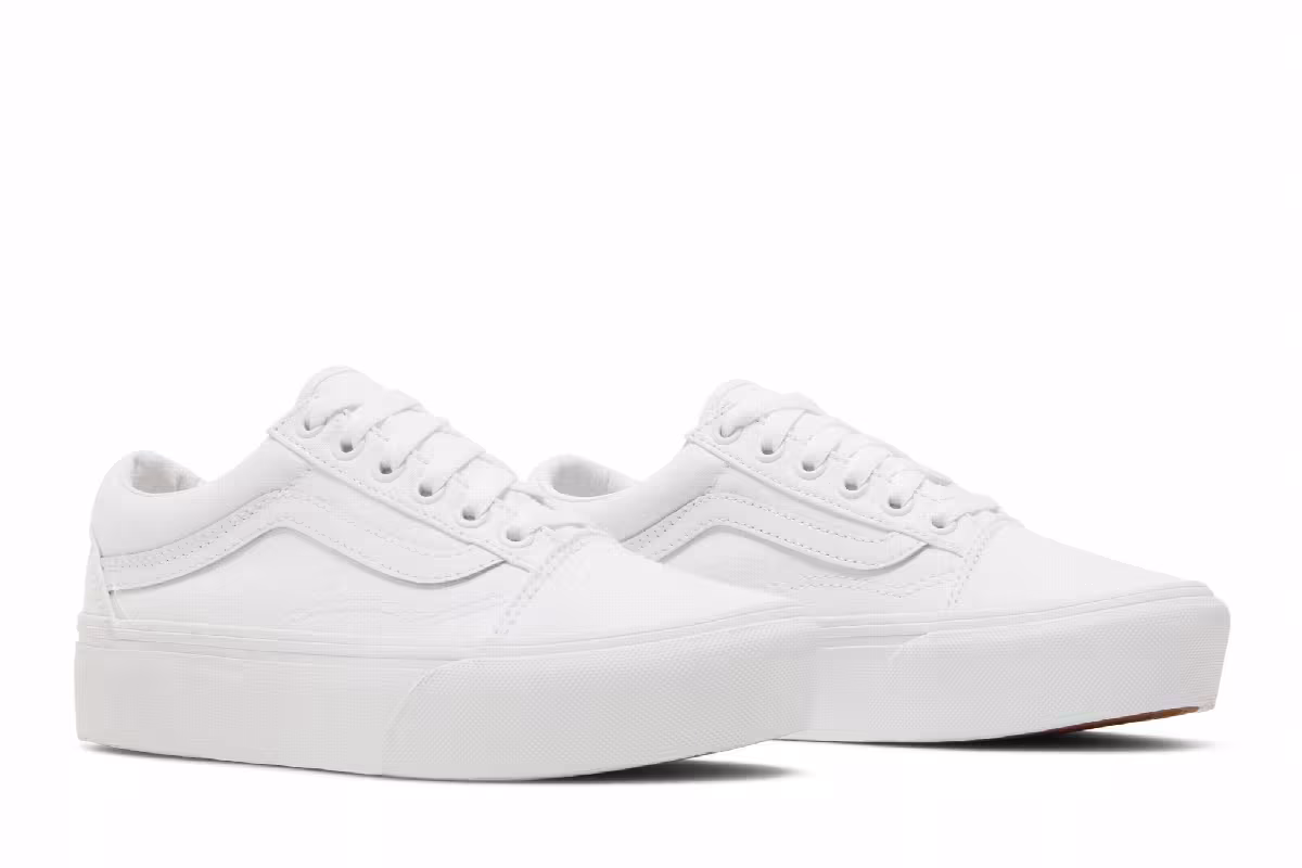 Vans Old Skool Platform True White, view 9