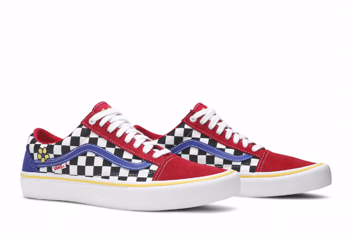 Brighton Zeuner x Vans Old Skool Pro Red Checker Blue, view 9