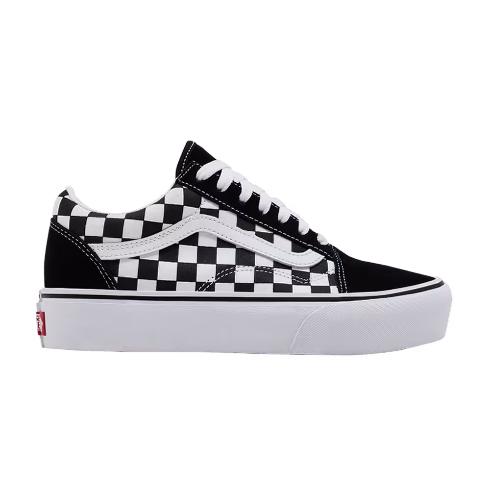 Vans Old Skool Platform Black White Checkerboard