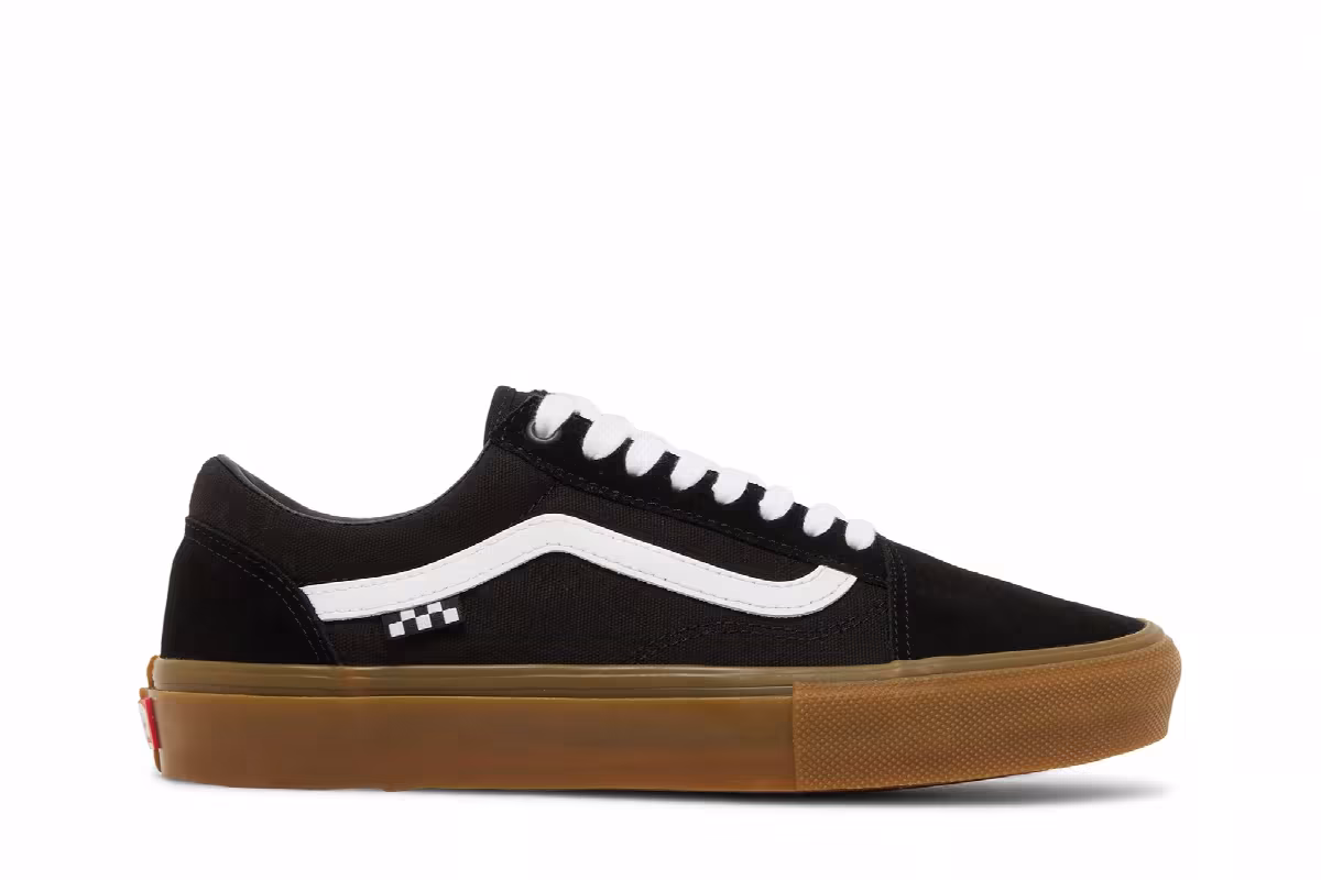 Vans Skate Old Skool Checkerboard - Black Gum, view 2