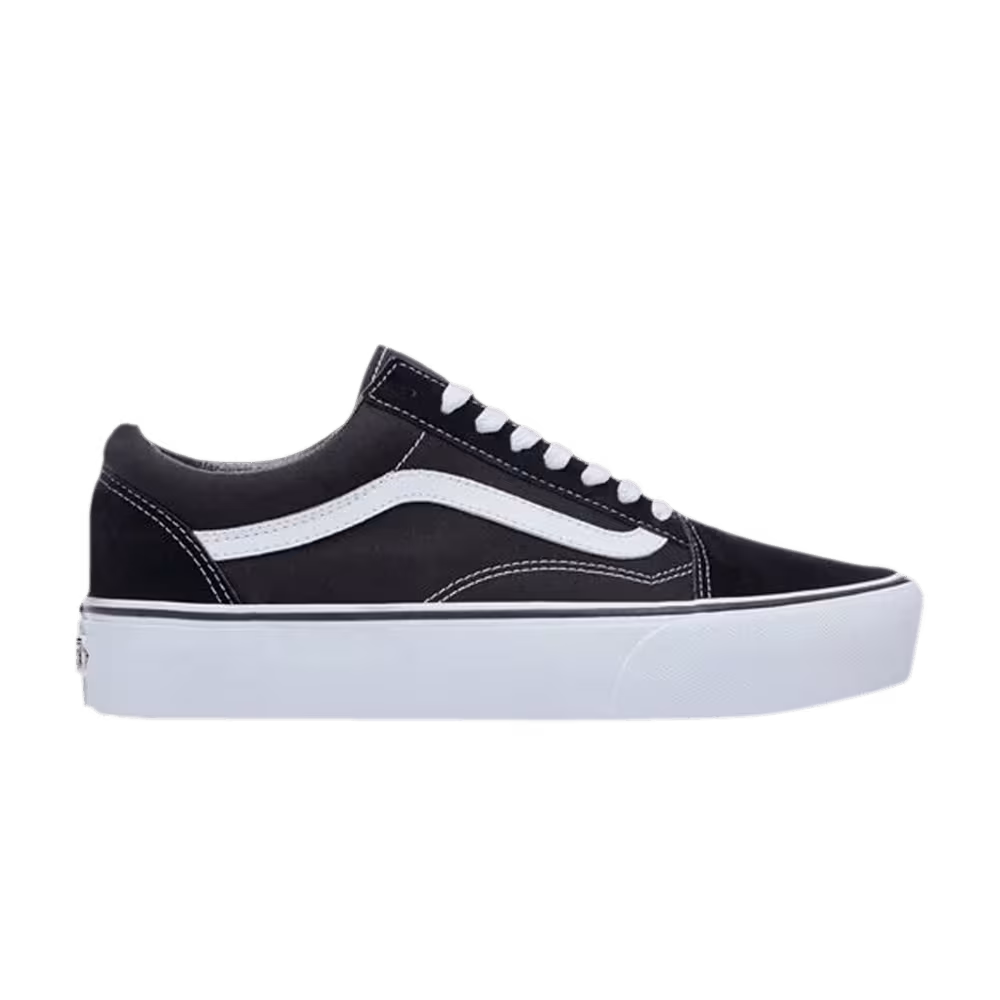 Vans Old Skool Platform Black White