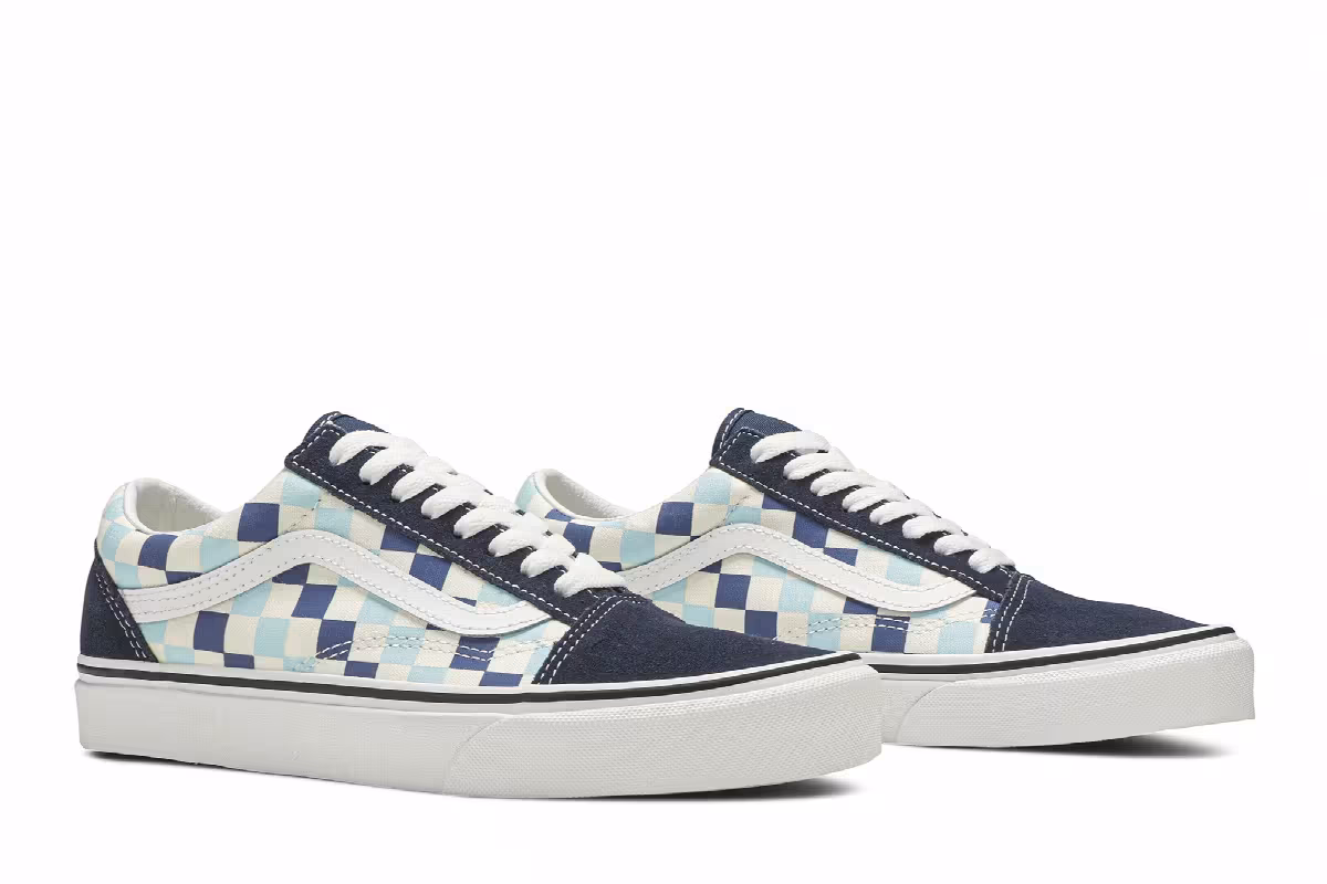 Vans Old Skool Blue Topaz Checkerboard, view 9