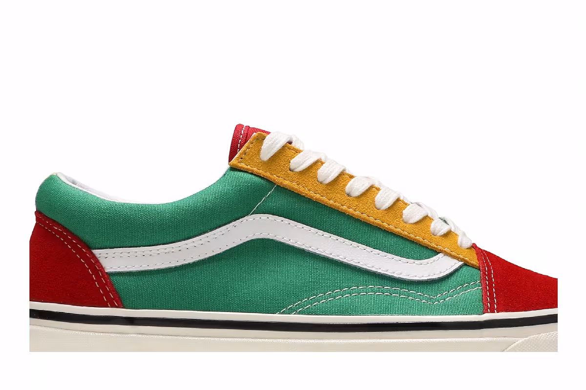 Vans Old Skool 36 DX Red Emerald Yellow, view 3