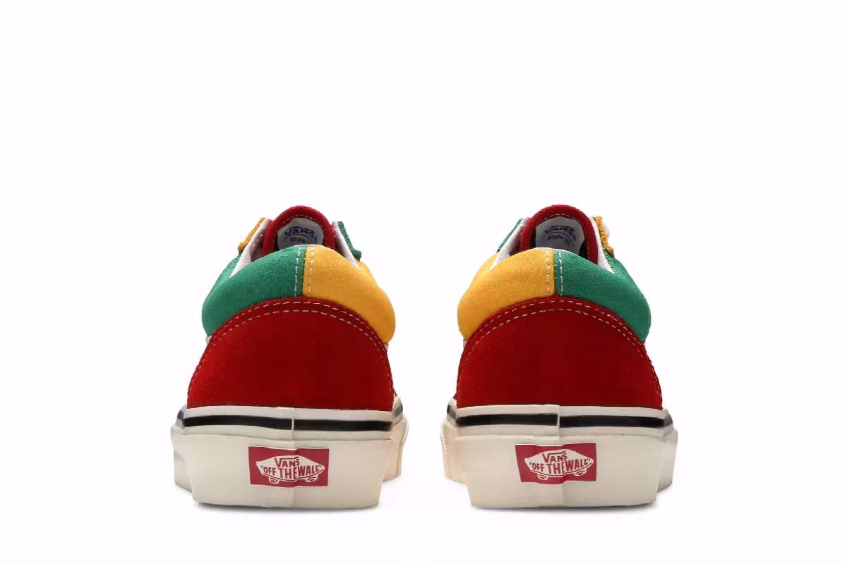 Vans Old Skool 36 DX Red Emerald Yellow, view 7