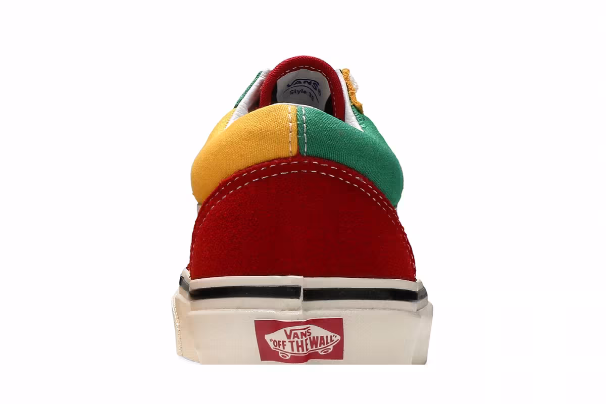 Vans Old Skool 36 DX Red Emerald Yellow, view 8