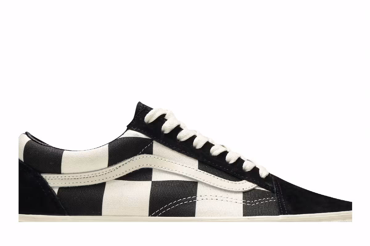 Vans Old Skool Oversize Checkerboard - Black White, view 3