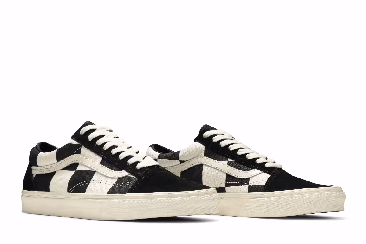 Vans Old Skool Oversize Checkerboard - Black White, view 9