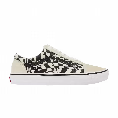 Vans Skate Old Skool 'Checkerwarp - Black White'