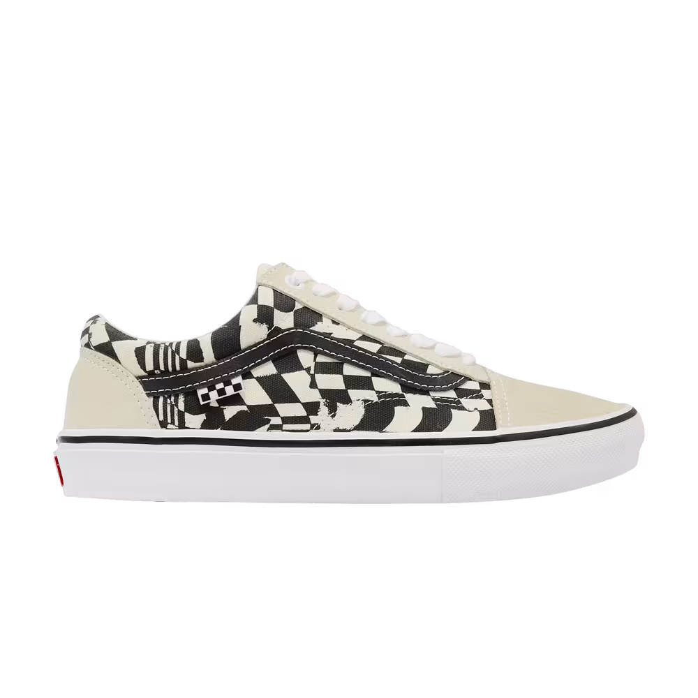 Vans Skate Old Skool Checkerwarp - Black White