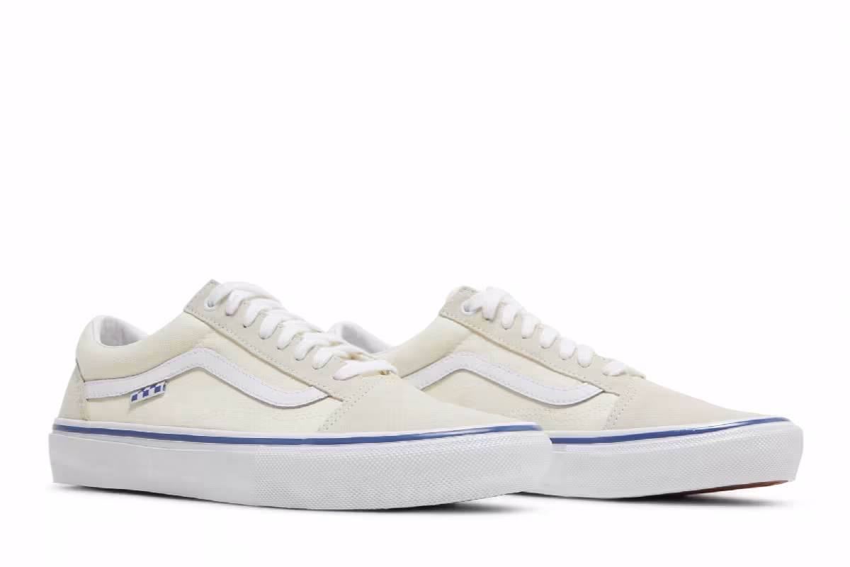 Vans Skate Old Skool Checkerboard - Off White, view 9
