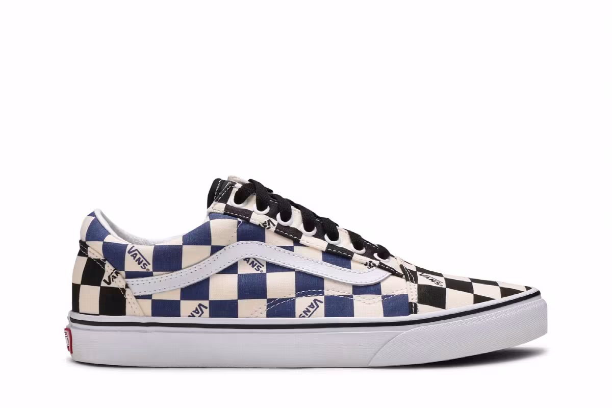 Vans Old Skool Big Check Black Navy, view 2