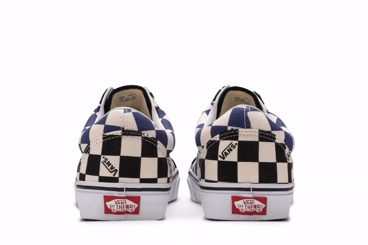 Vans Old Skool Big Check Black Navy, view 7