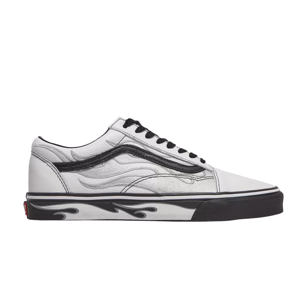 A$ap Rocky x Vans Old Skool Worldwide Pack - White Flames