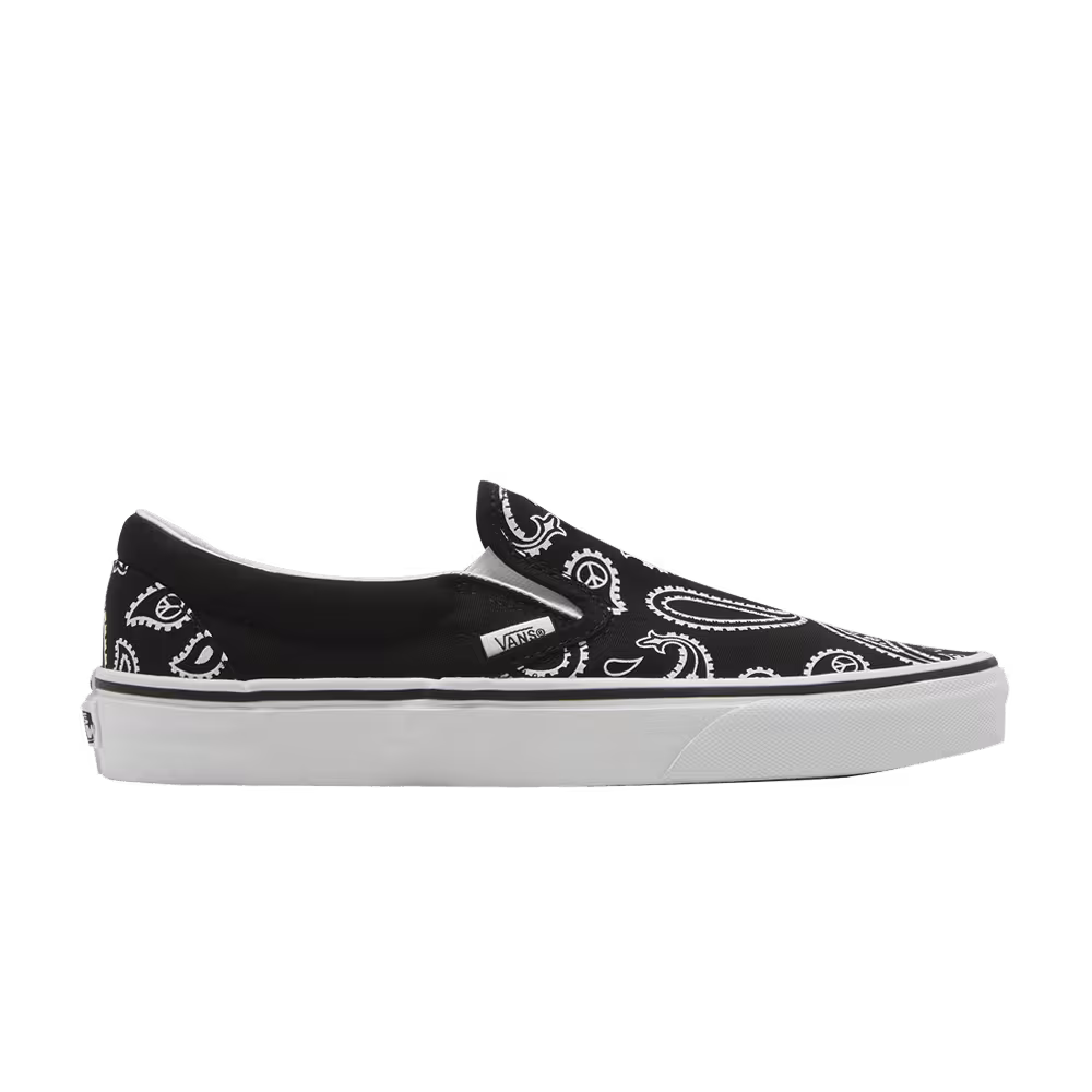 Vans Classic Slip-On Peace Paisley - Black