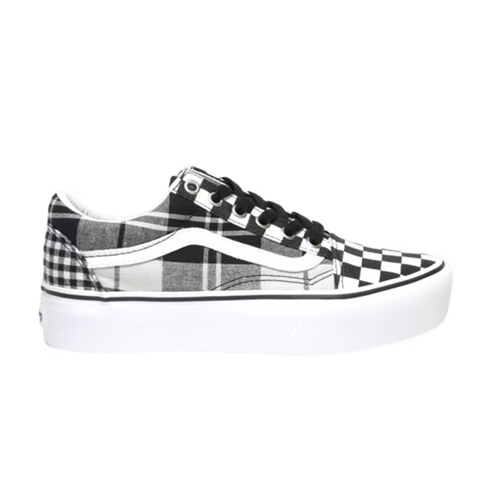 Vans Old Skool Platform Plaid Checkerboard