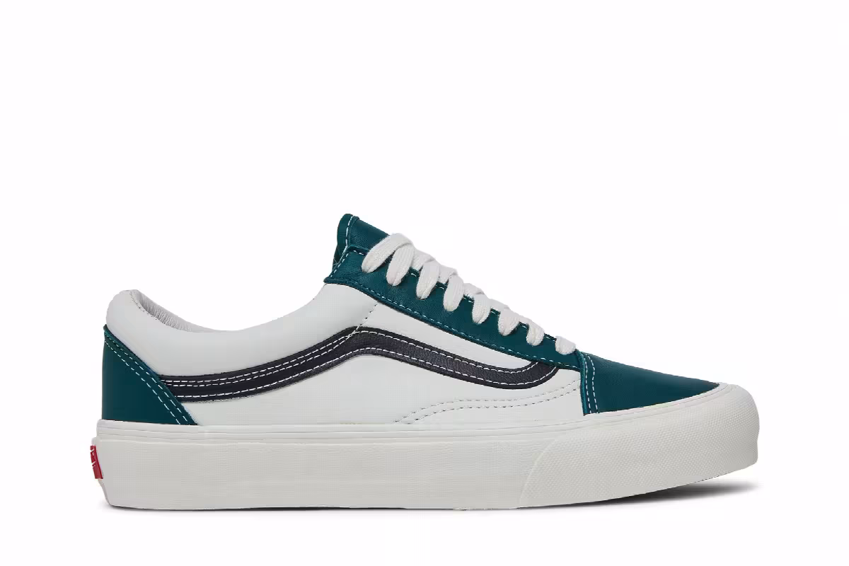 Vans Vault Old Skool LX Marshmallow Evergreen, view 2