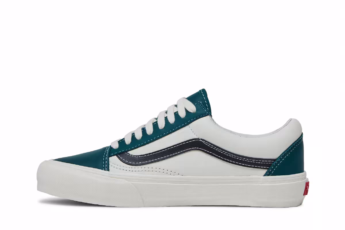 Vans Vault Old Skool LX Marshmallow Evergreen, view 4