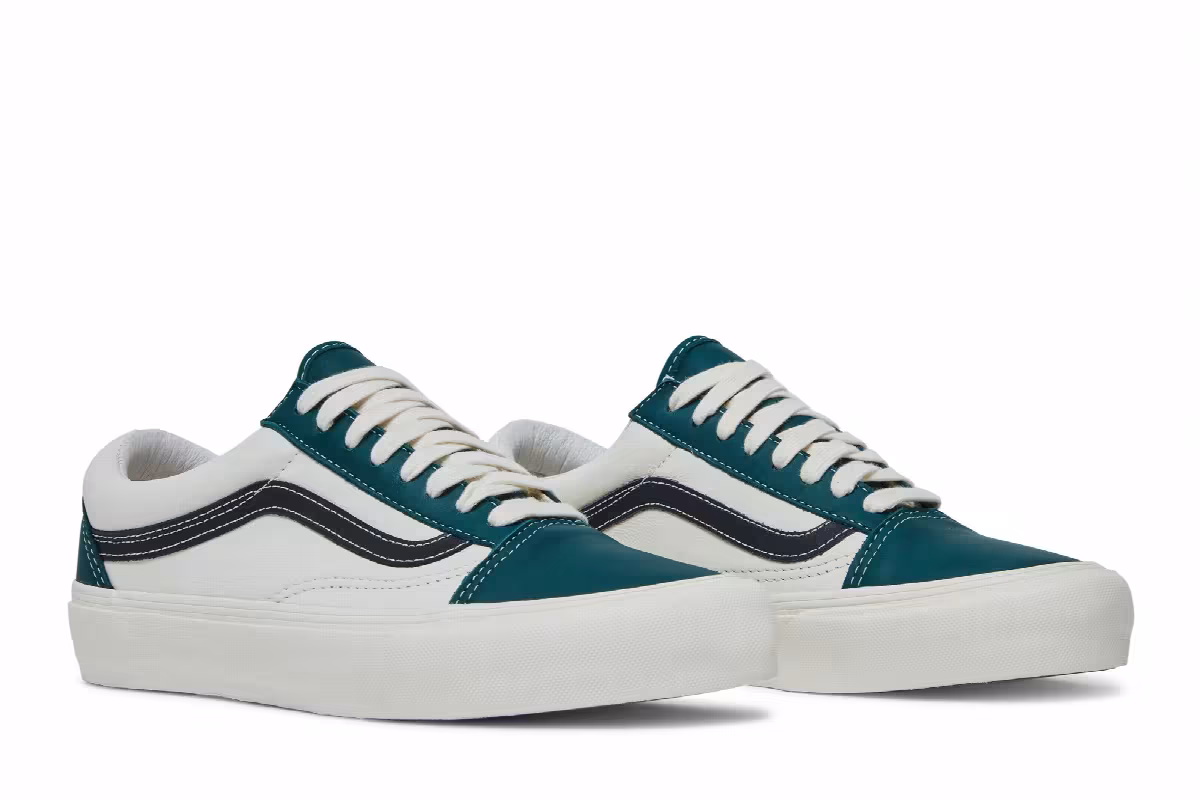 Vans Vault Old Skool LX Marshmallow Evergreen, view 9