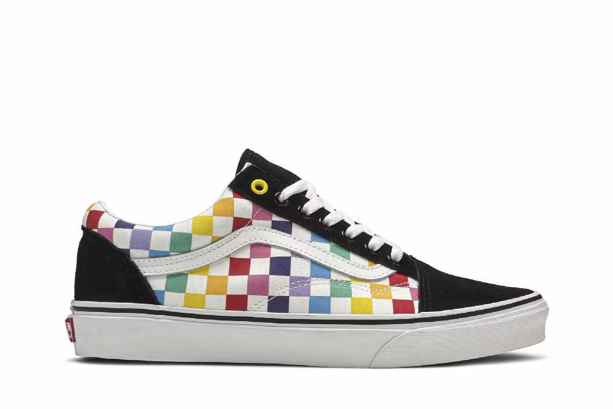 Vans Old Skool Rainbow Checkerboard, view 2