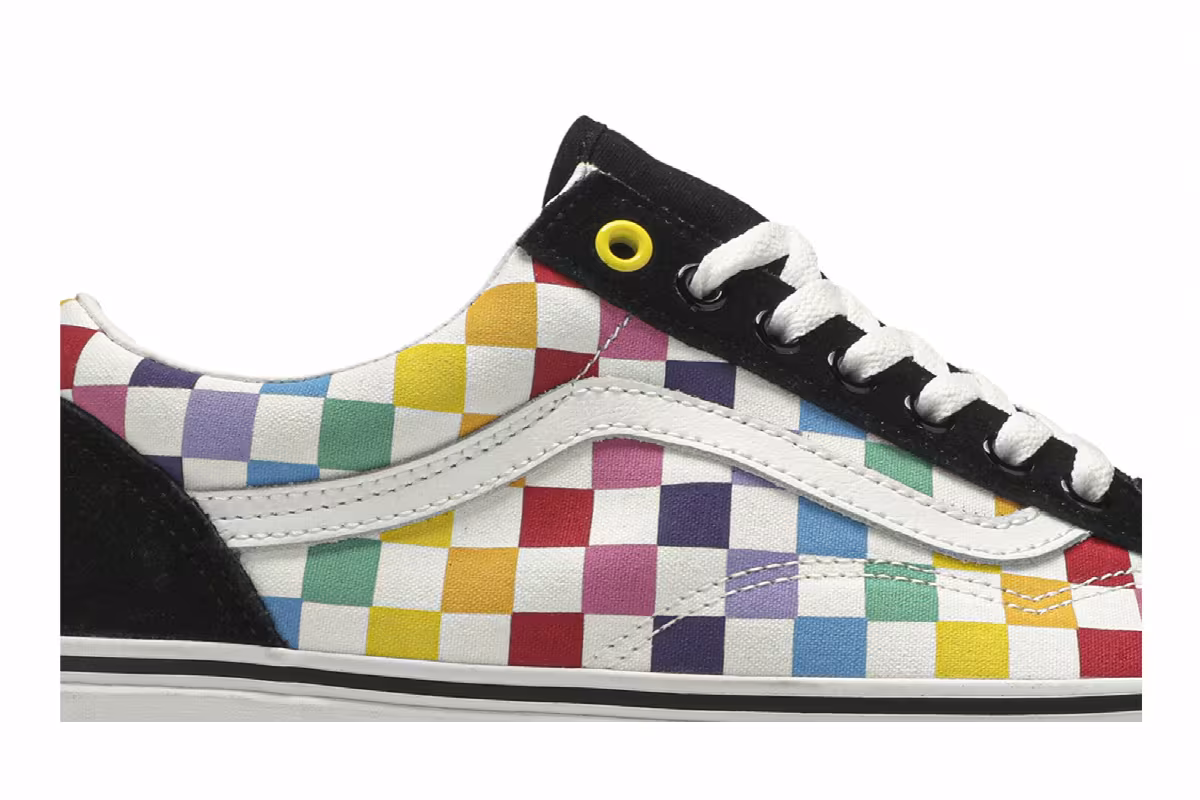 Vans Old Skool Rainbow Checkerboard, view 3