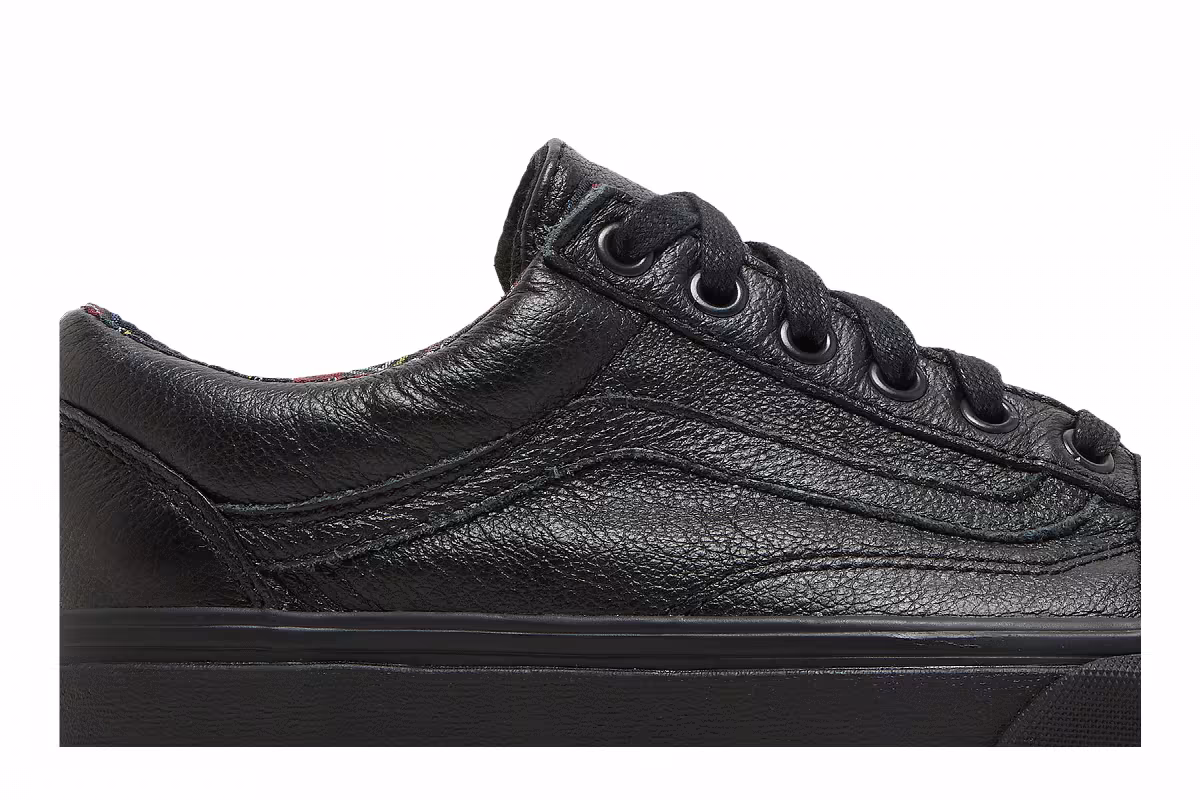 Vans Old Skool Leather Black Plaid, view 3