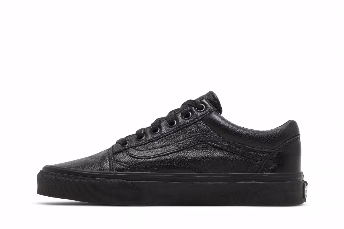 Vans Old Skool Leather Black Plaid, view 4